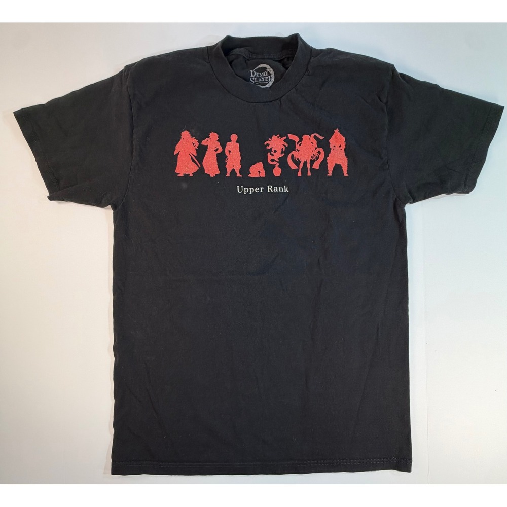 Demon Slayer Upper Rank Silhouette Graphic T-Shirt Black Medium Anime Kimetsu